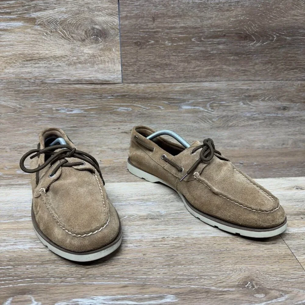 Sperry Top Sider Tan Suede Boat Shoes Men's Size 11.5